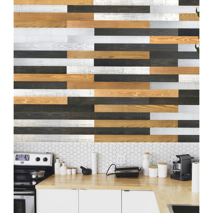 Grain, Ebony, Pearl Mix Wall Planks