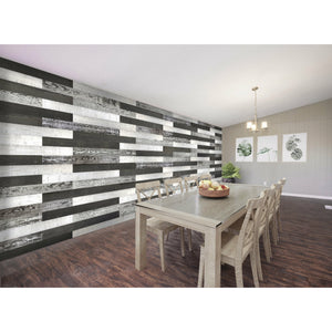 Ebony, Pearl, Country Mix Wall Planks